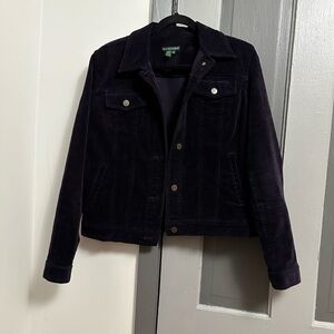 Ralph Lauren Lauren Jeans Co. Plum/Purple Corduroy jacket Truker-Style